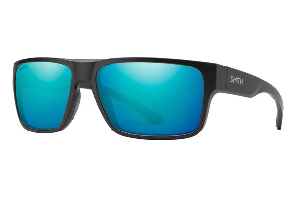 Smith Soundtrack Sunglasses ChromaPop Polarized in Matte Black with Opal Mirror